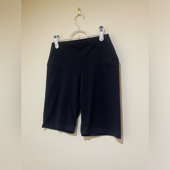 Aerie brand Women’s Chill Play Move Black Bike shorts size large cotton causal - Picture 2 of 12